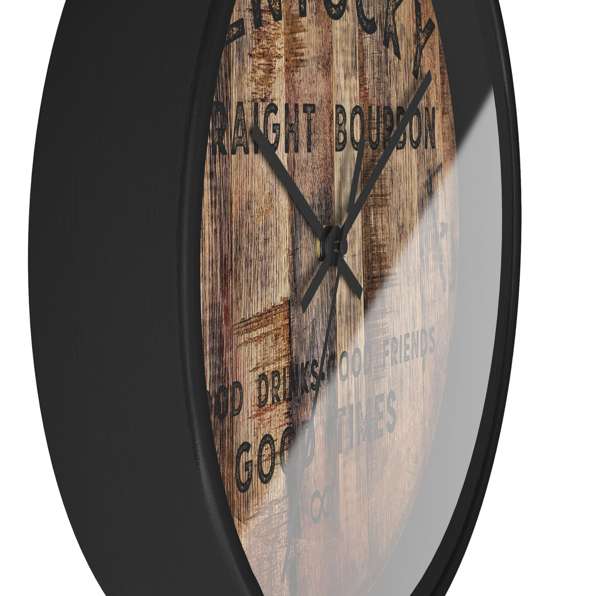 Horloge en fût de whisky Bons amis Bons moments