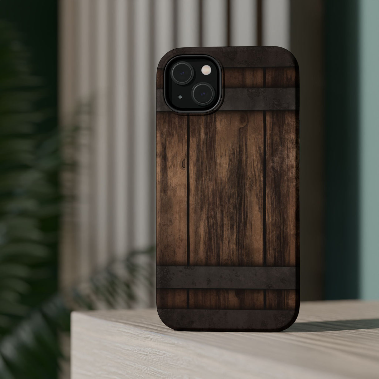 Étui pour iPhone 14 Plus en fût de whisky