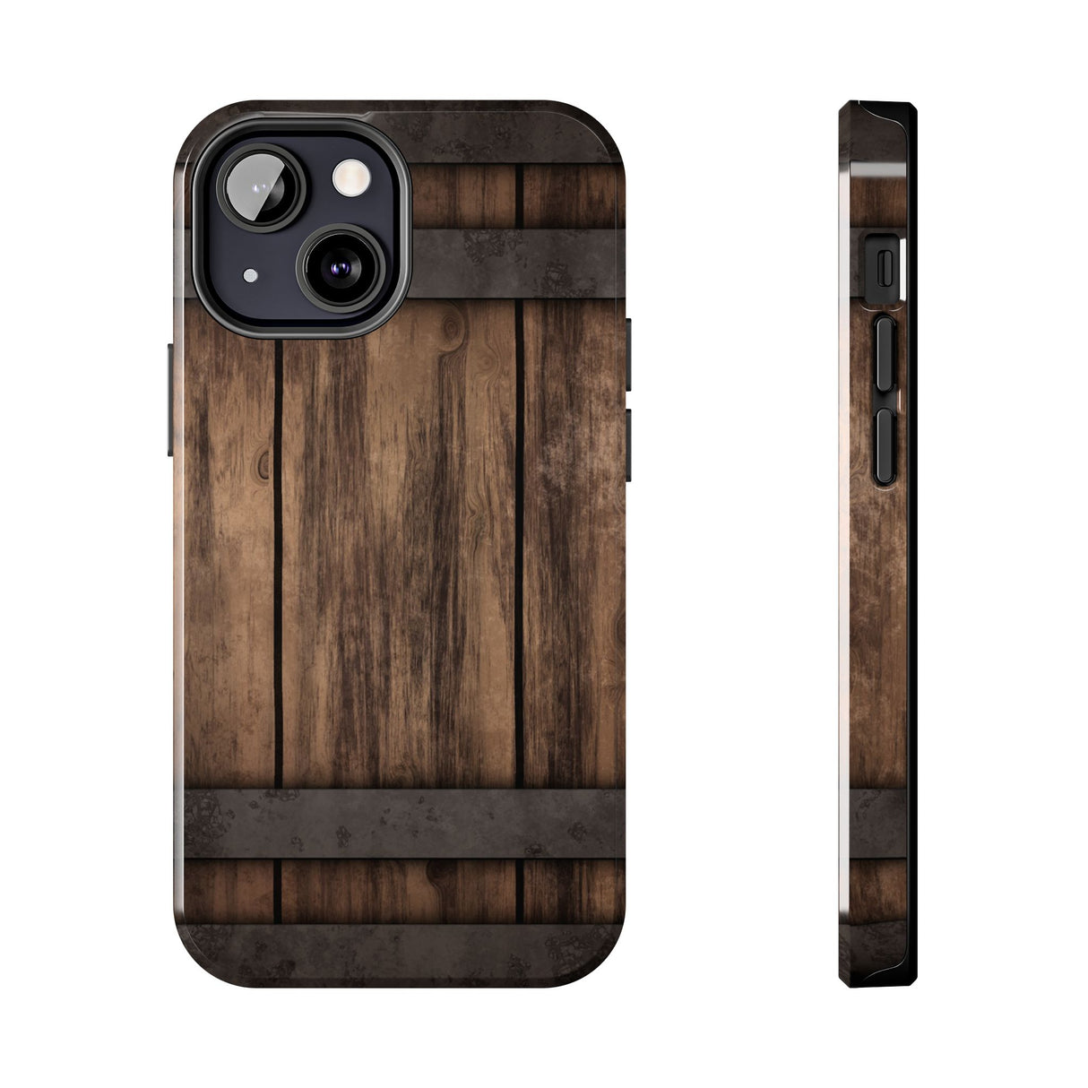 Étui pour iPhone 13 Mini en fût de whisky