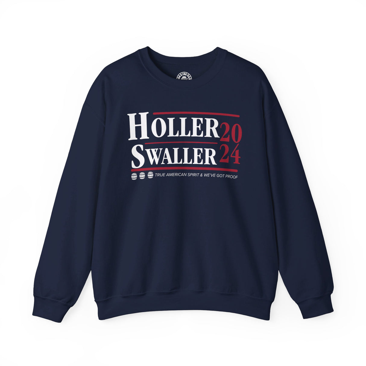 Holler and Swaller 2024 Election Sweatshirt Navy