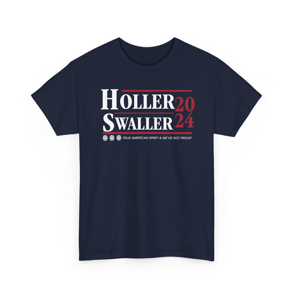 Holler and Swaller 2024 Election Tshirt Navy