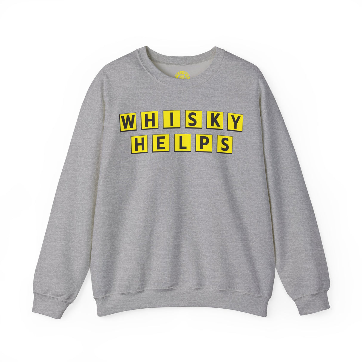 Whisky Helps Sweatshirt Grey