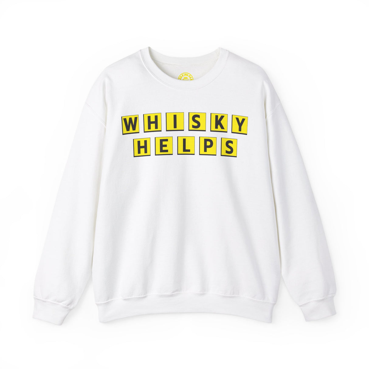 Whisky Helps Sweatshirt White