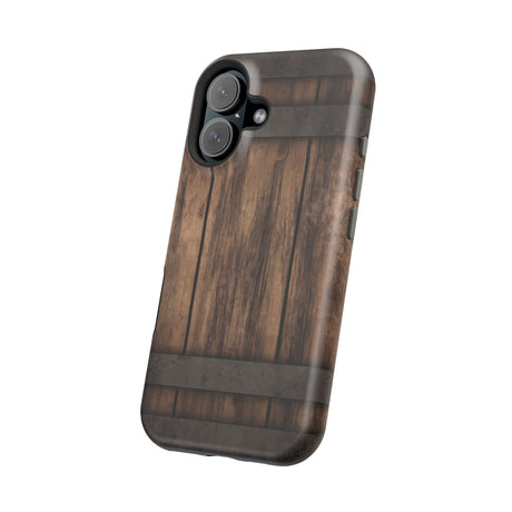 Coque iPhone 16 en fût de whisky