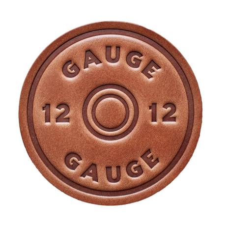 12 Gauge Shotgun Shell Leather Coaster