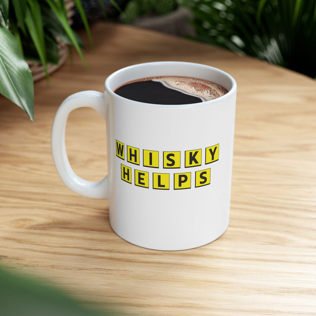 Whisky Helps Coffee Mug