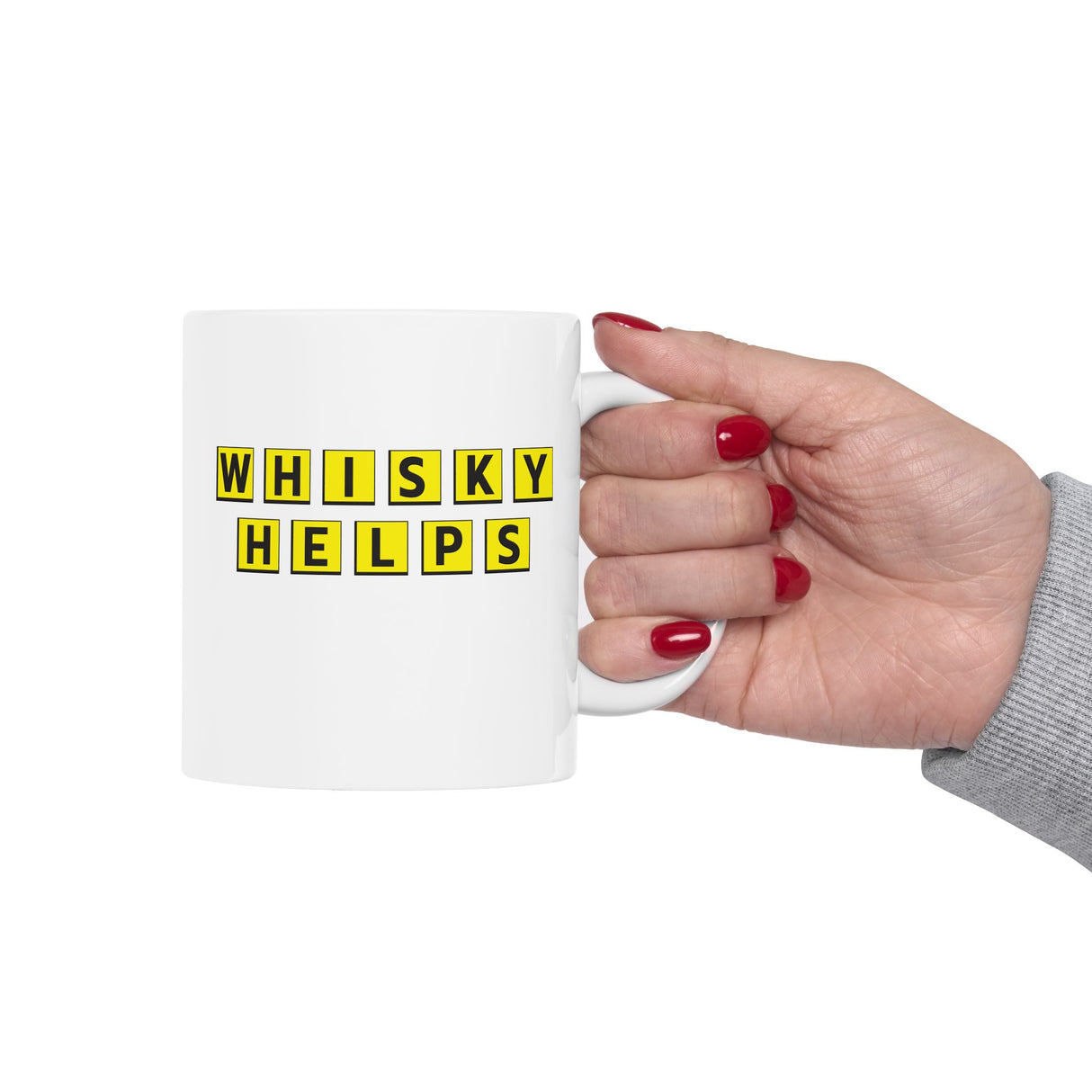 Whisky Helps Coffee Mug