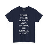 Bourbon, Rye, Whiskey, Blitzen Tshirt