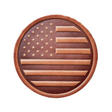 American Flag Leather Coaster