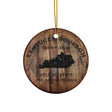 Bourbon Barrel Head Christmas Ornament 2024