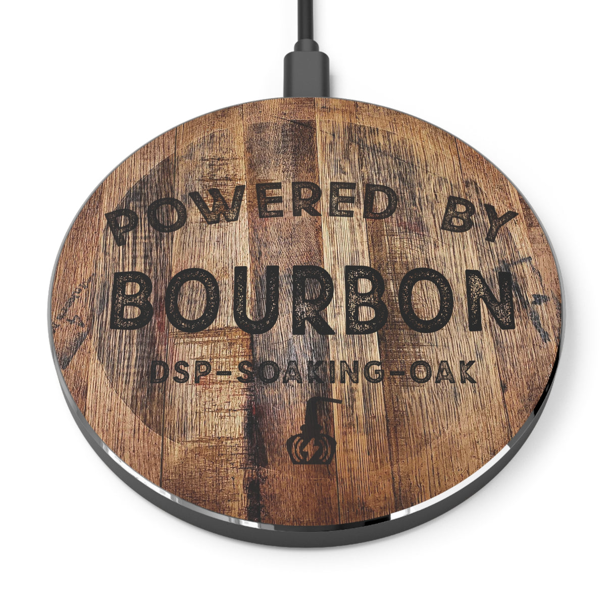 Powered By Bourbon Wireless Charger