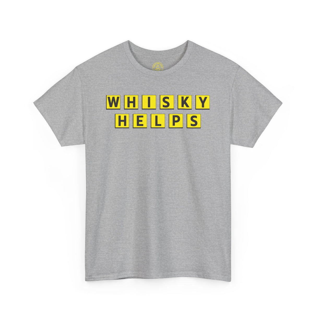 Whiskey Helps Shirt Grey